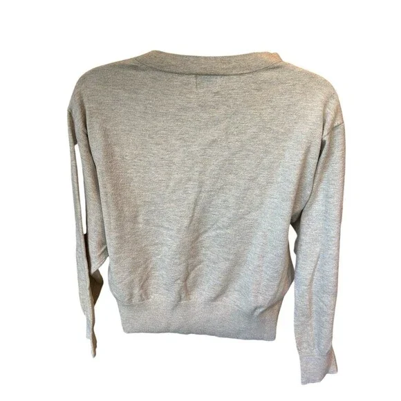 A New Day Sweater Size Small Oatmeal V Neck Knit Top Fine Gauge Pullover Target - Picture 2 of 11